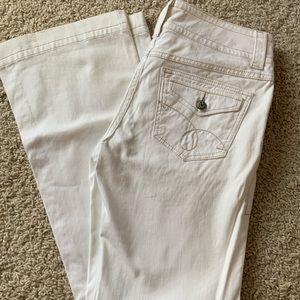 Cabi white jeans 343R denim boot cut